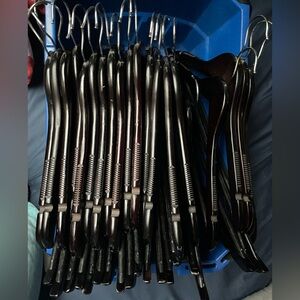 Set of 40 Dark Brown wood Clothes Hangers